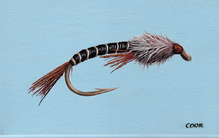 Chironomid II 8x10 acrylic on canvas