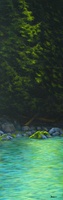 Ucluelet Inlet Impenetrable - 36"x12" acrylic on canvas